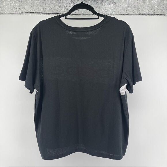 Bebe Sport Women’s Colorful Logo Short Sleeve Colorblock Boxy Tee 2X & 3X - Picture 9 of 13